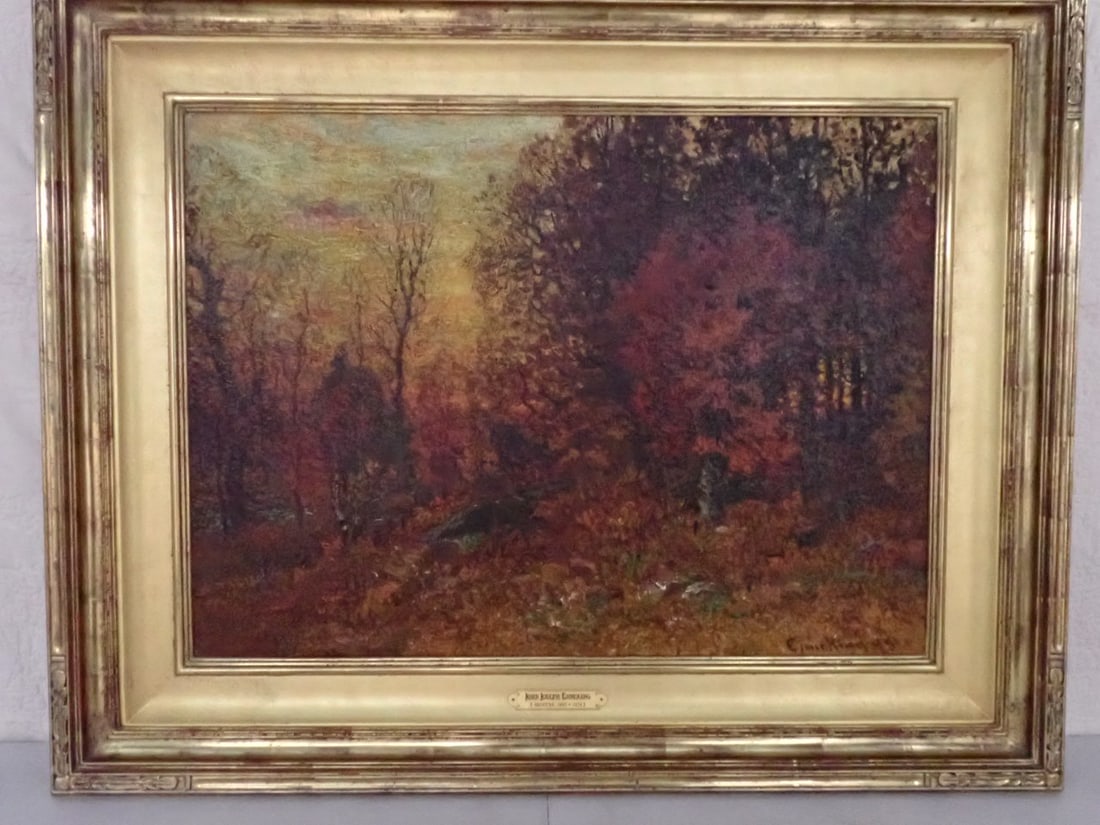 John Joseph Enneking 1899 Autumn Jewels-Twilight in the Woods O/C (1 of 15)