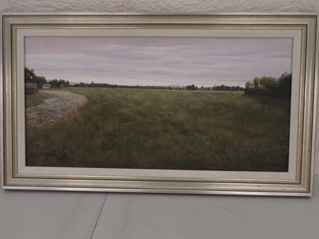 Mark Meunier 1990 - Hadley Field Oil on Board (1 of 9)
