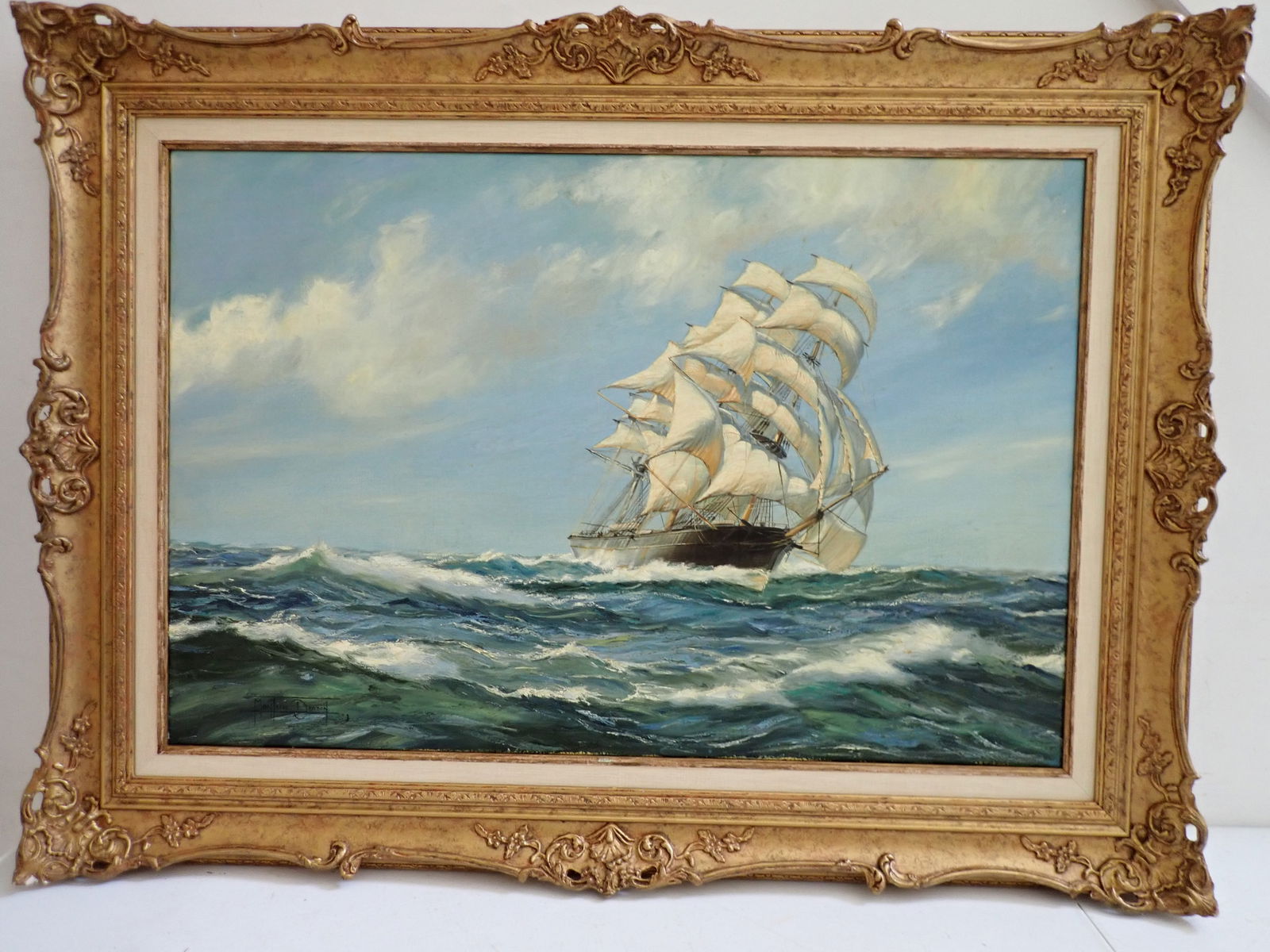 Montague Dawson Sailing Ship O/C (1 of 20)