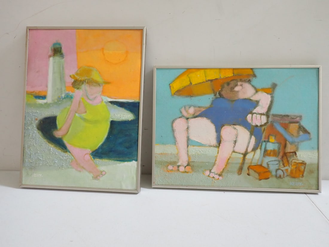 (2) Oil Paintings - Canvas on Board, Artist Brook Kelly (1 of 14)