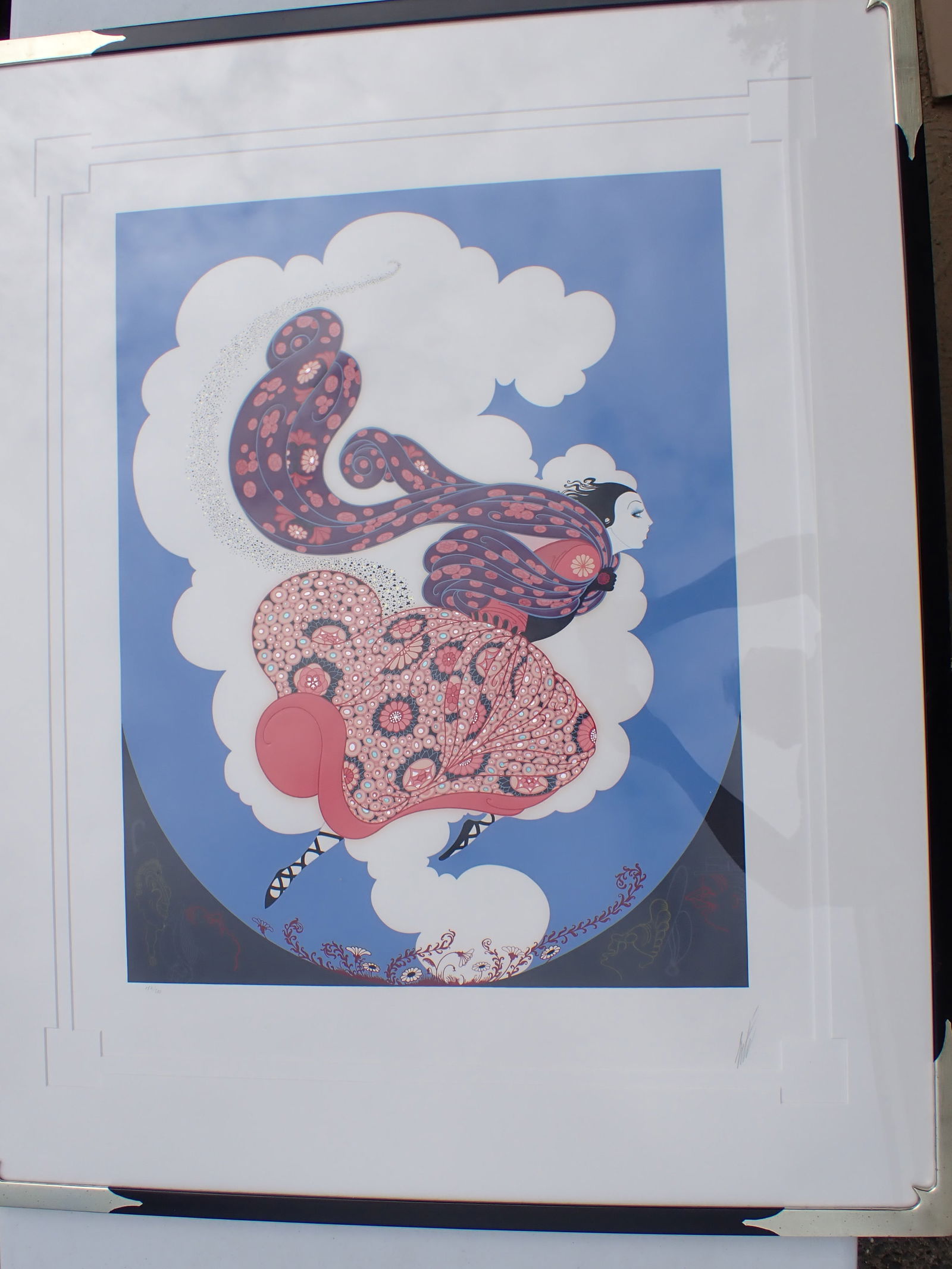 Erte Pursuit of Fiore 154/300 Pencil Signed Screen Print (1 of 9)