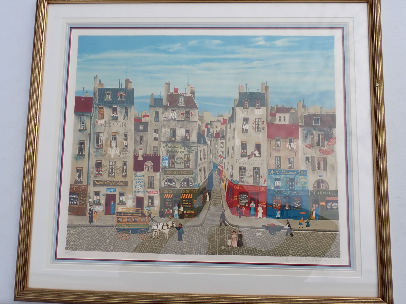 Michael Delacroix 144/150 Paris France Pencil Signed Lithograph (1 of 6)