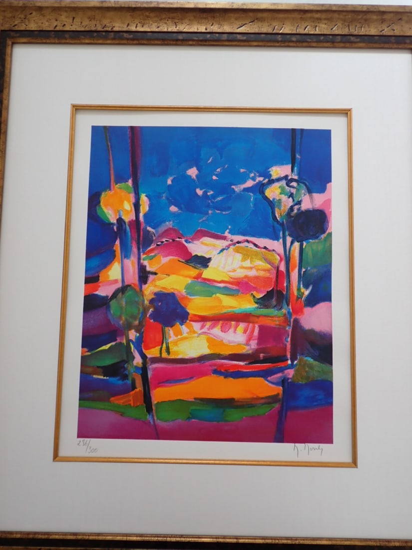 Marcel Mouly "Haute Provence" Pencil Signed 286/300 Lithograph (1 of 11)