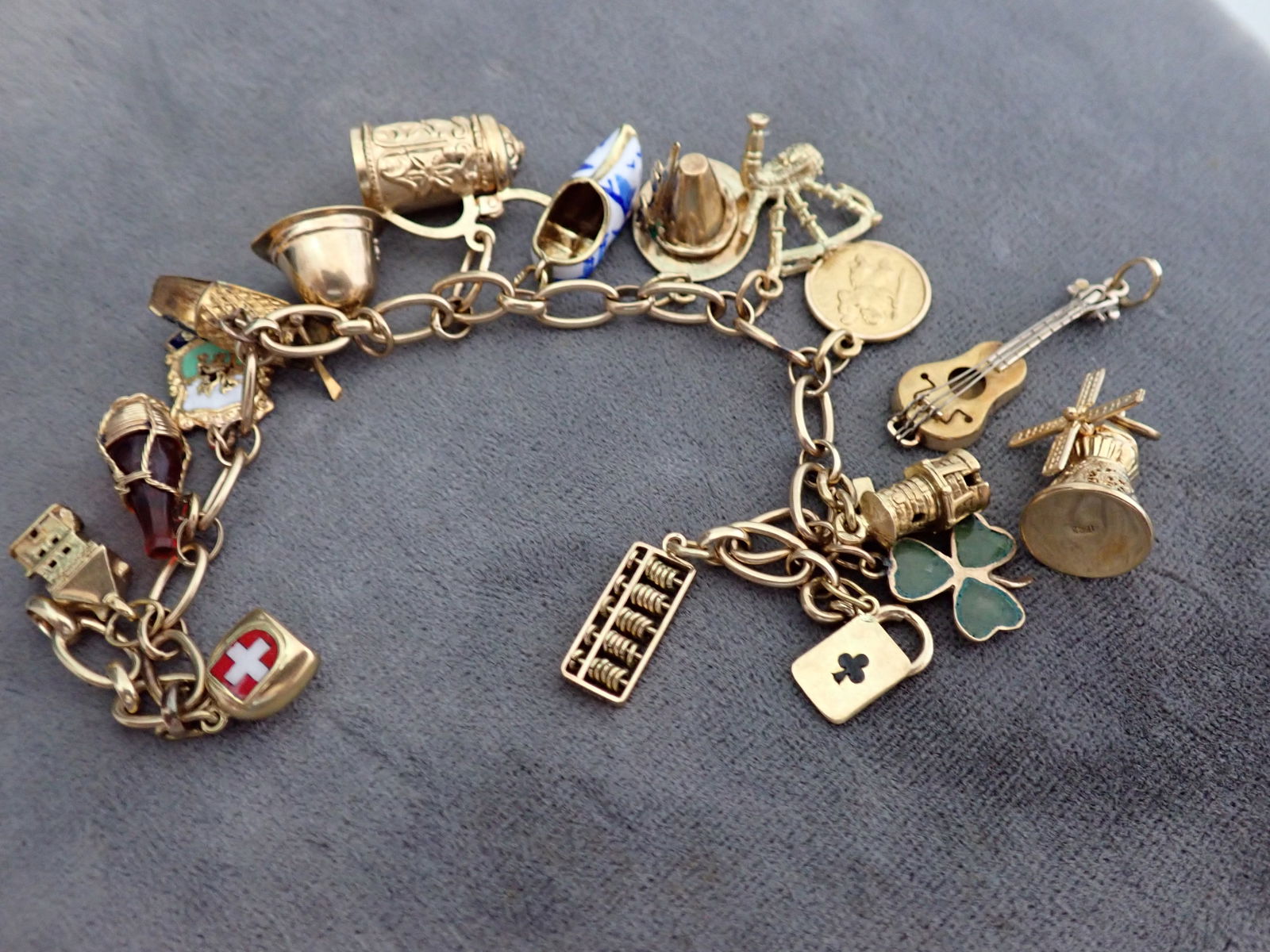14K Charm Bracelet and Charms (1 of 11)