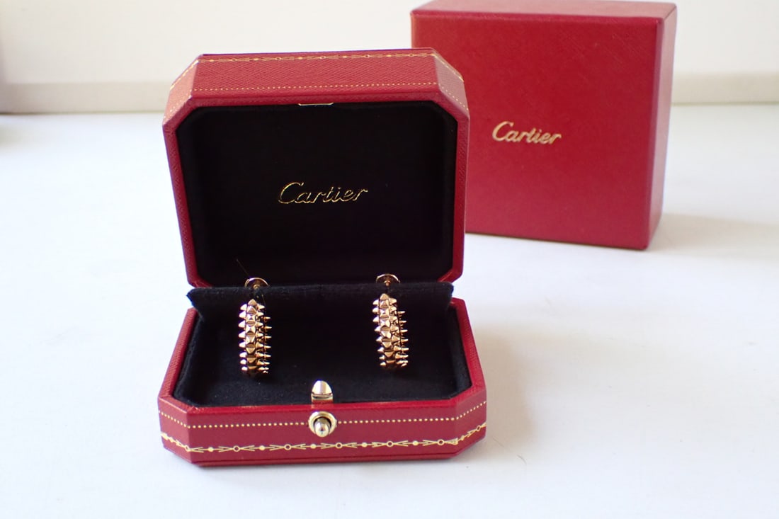 Signed Cartier Hoop Earrings (1 of 15)