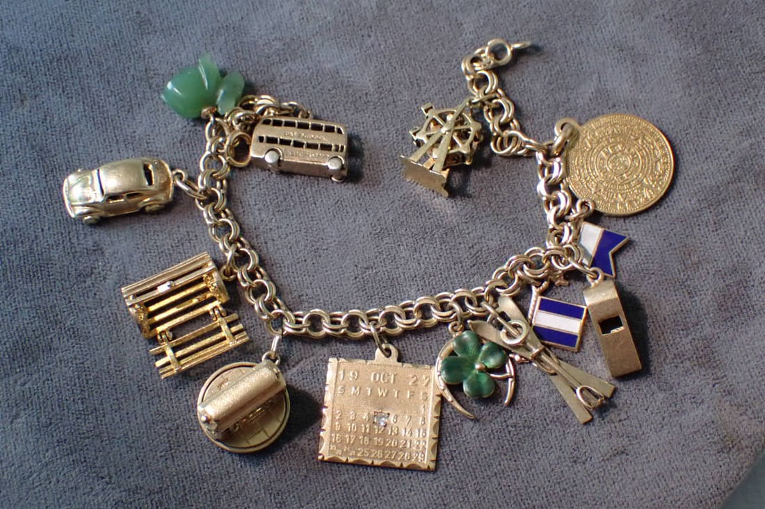 14K Charm Bracelet and Charms (1 of 12)