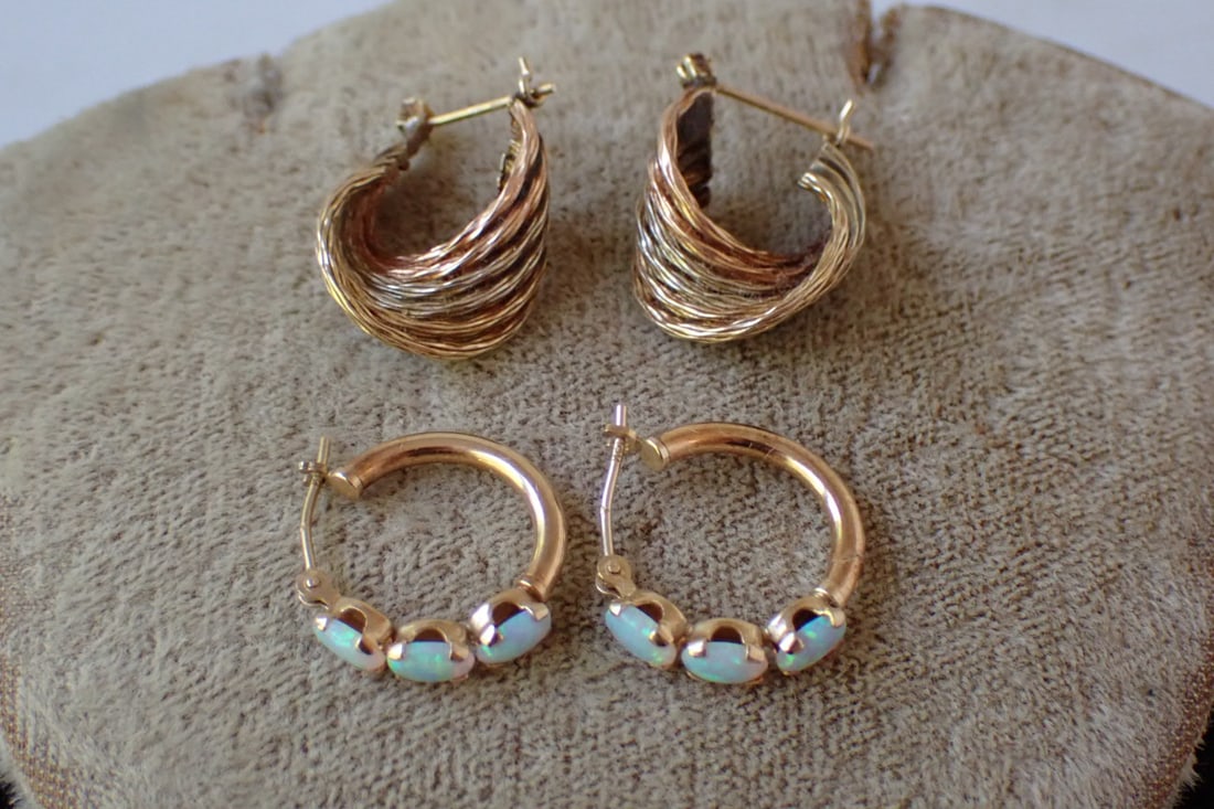 10K Opal & Other Gold Earrings (1 of 10)