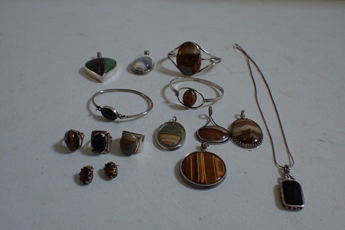 Sterling Cuff Bracelets, Pendants, Rings and Earrings (1 of 20)
