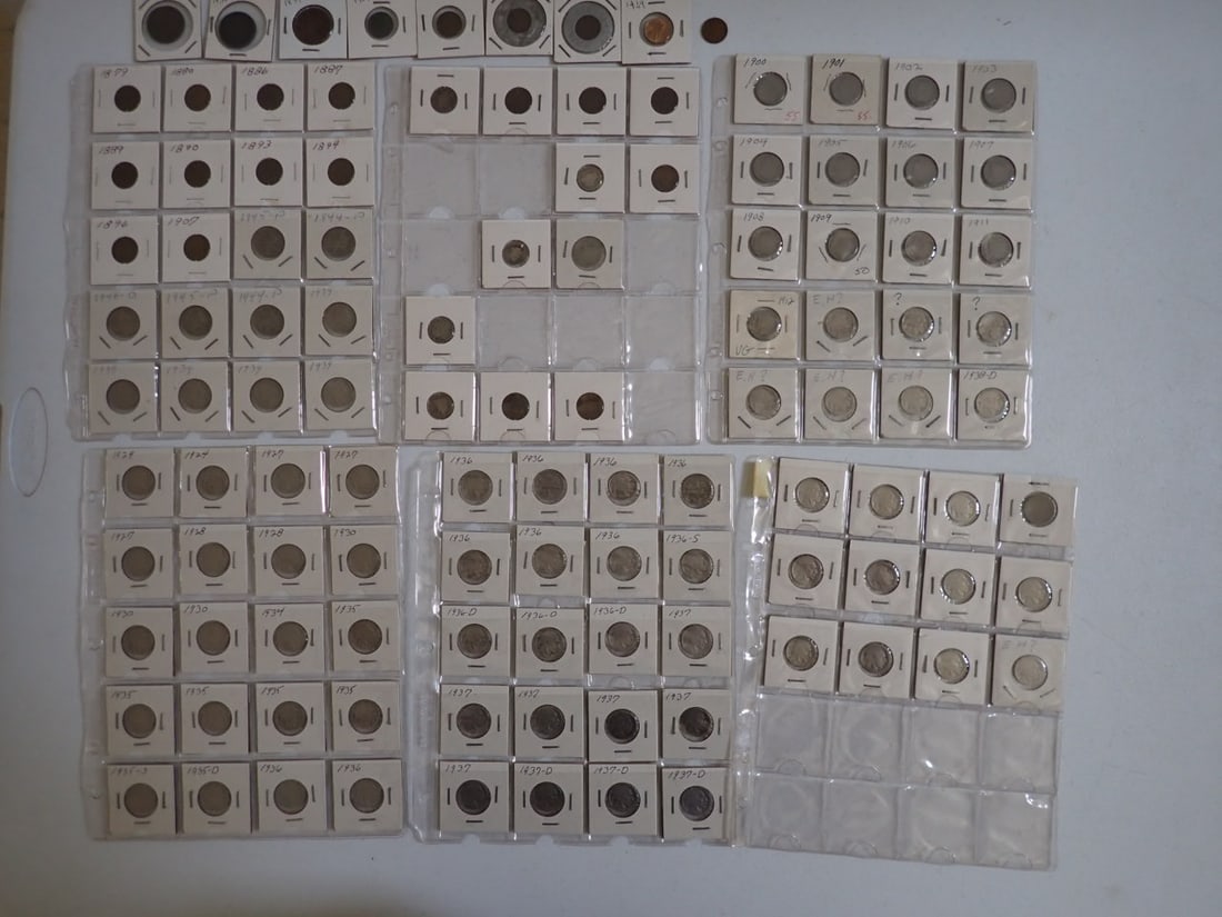 Spanish Reale Silver Coin, U.S. Cents, Nickels, and other Coins (1 of 20)