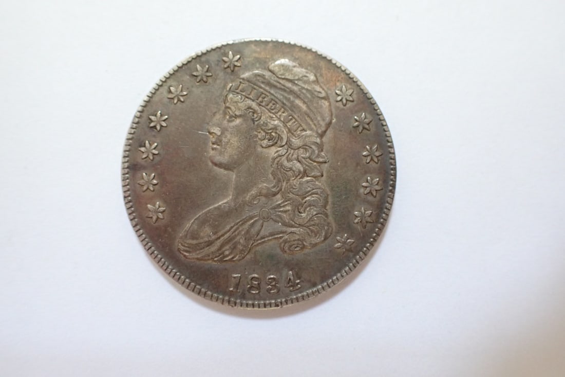 1834 Capped Bust Small Date Half Dollar - Some toning (1 of 2)