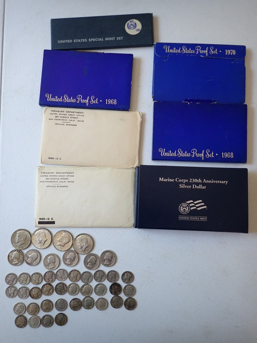 Silver Dimes, Halfs, Proof & Mint Sets (1 of 9)