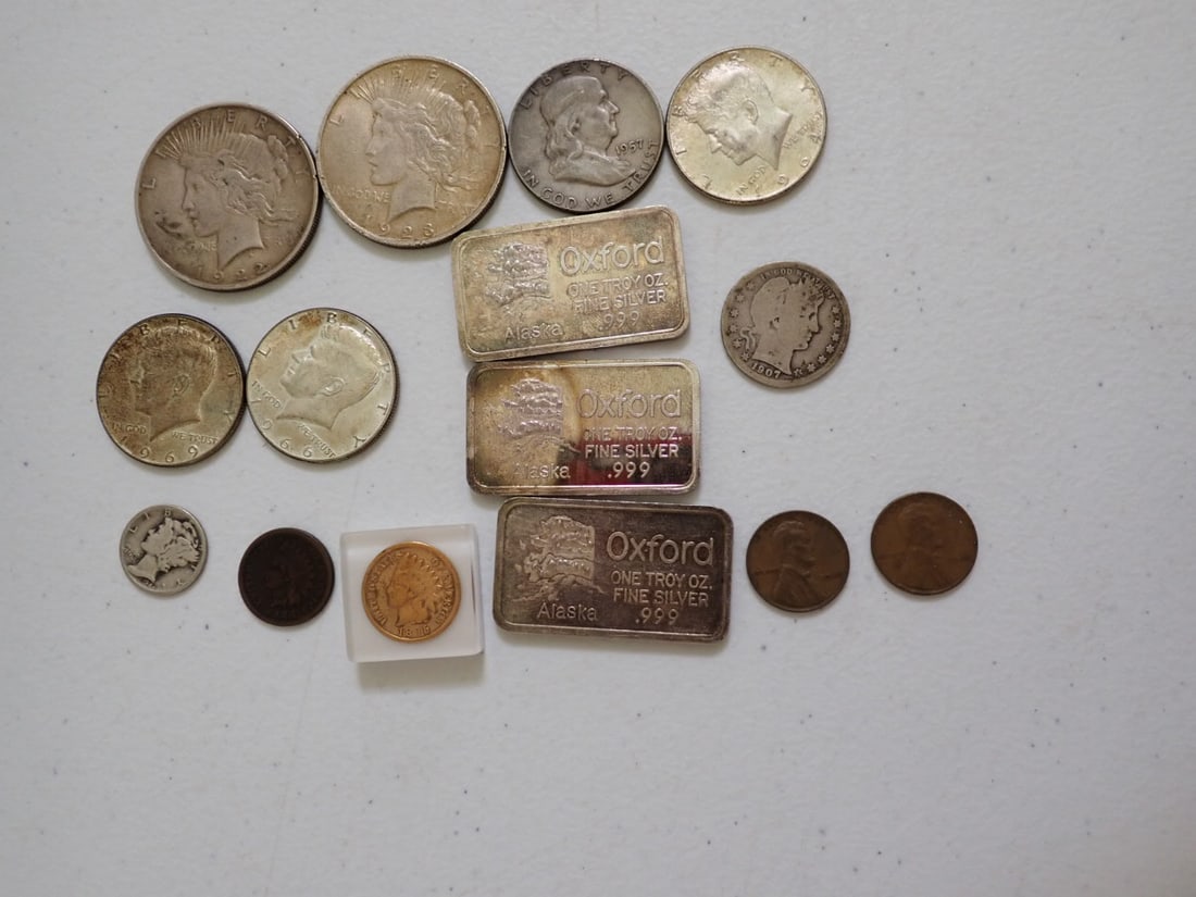 Silver Dollars, Half Dollars, Ounce Bars, etc. (1 of 11)