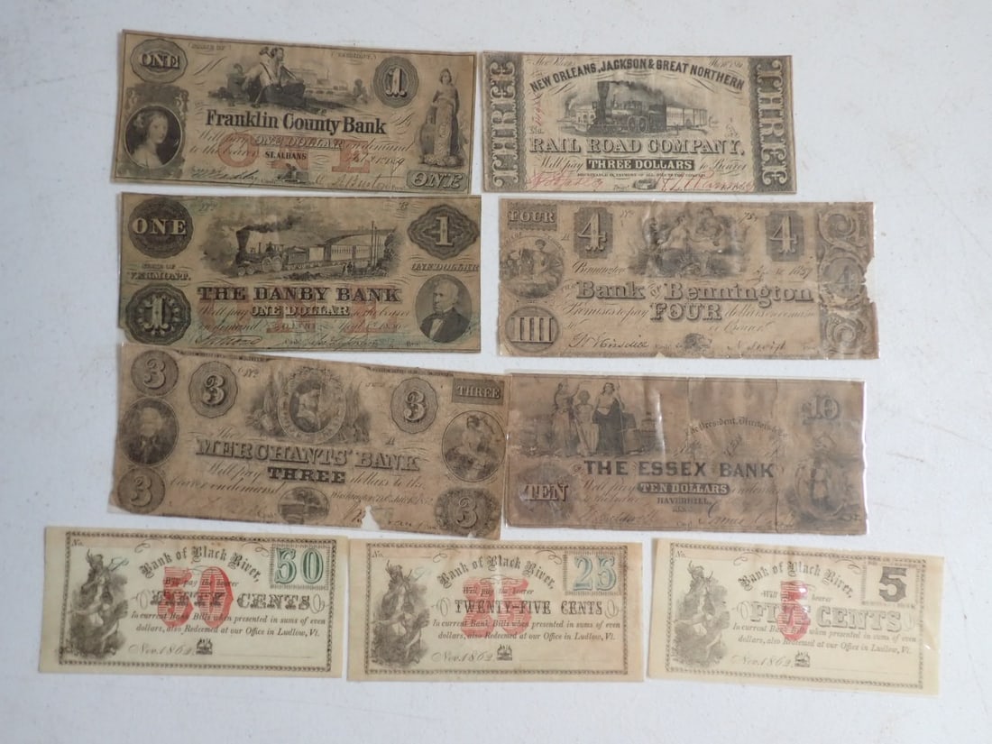 Daley 908 Obsolete Bank Notes: some Railroad Vignettes (1 of 17)