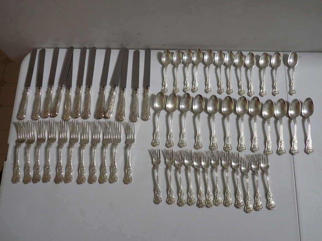 Tiffany Sterling Silver Olympian Flatware Set - No Monogram (1 of 8)