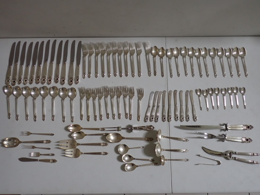 Sterling Silver Royal Danish International 1939 Flatware Set (1 of 13)