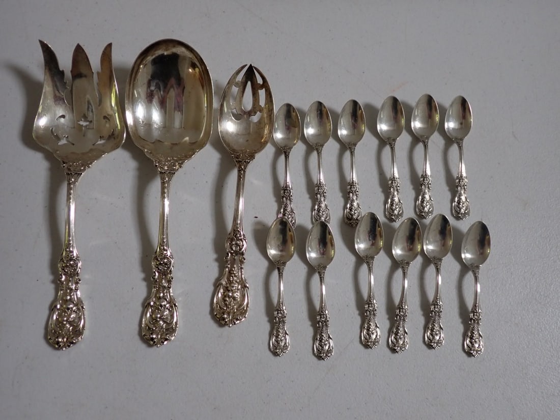 Sterling Silver Francis I pattern -Various Silverware 14 pcs (1 of 10)