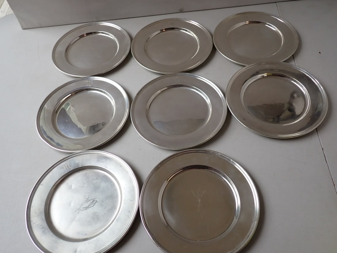 8 - Wallace Sterling Silver 6" Plates (1 of 14)