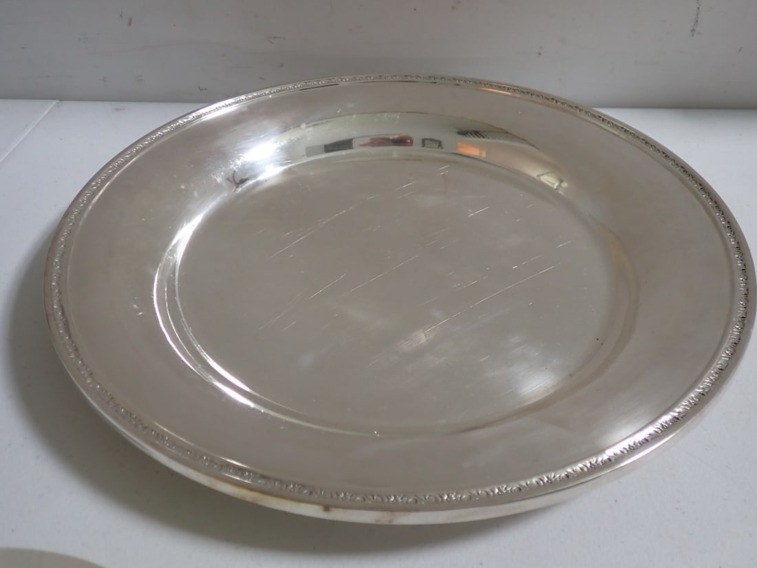 International Sterling Silver 14" Platter (1 of 4)