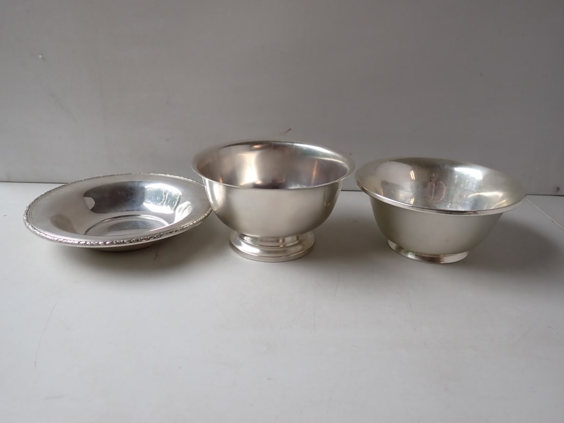 3 Sterling Silver Bowls (1 of 9)