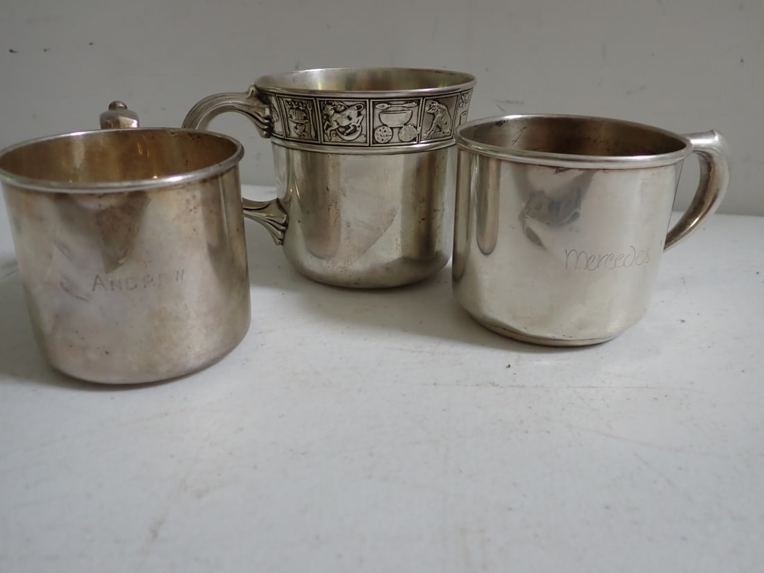 Gorham Sterling Embossed Cup and 2 Others (1 of 11)