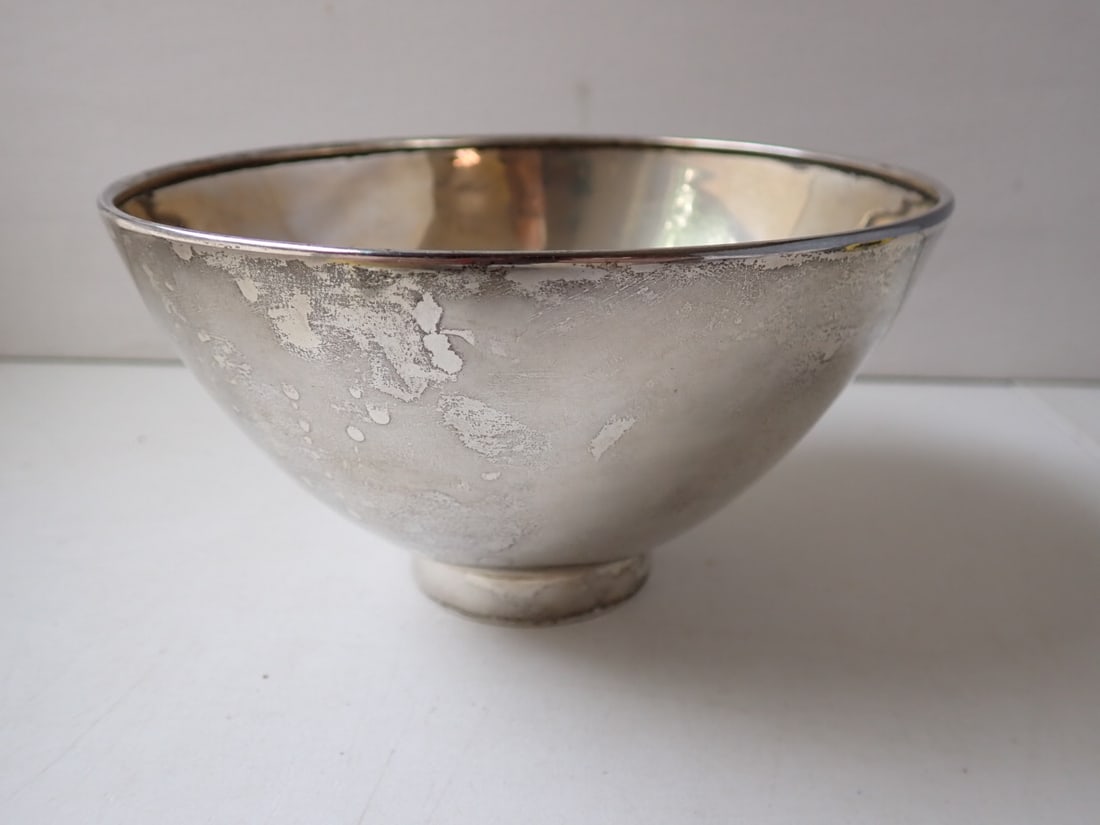 Mexican Sterling Silver Footed Bowl (1 of 7)