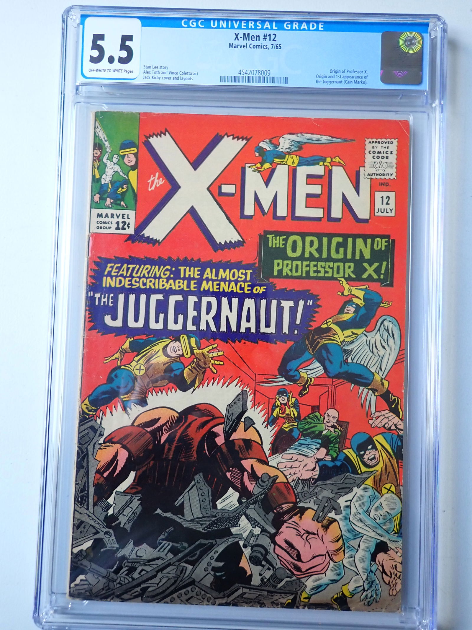 X-Men 12 July 1965 Marvel Comics CGC 5.5 (1 of 3)