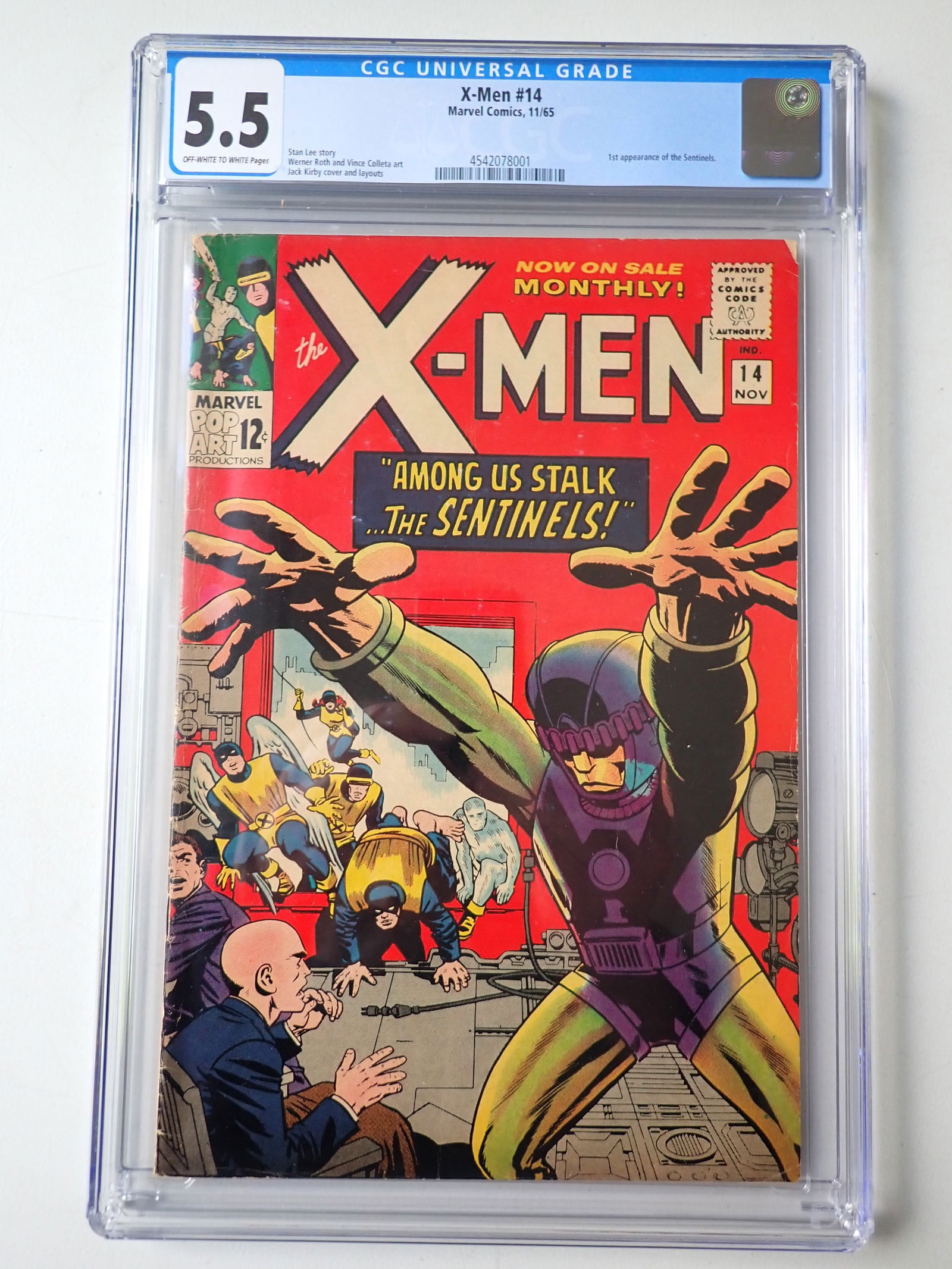 X-Men 14 November 1965 Marvel Comics CGC 5.5 (1 of 3)