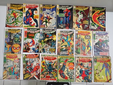 The Amazing Spider-Man Marvel Comic Books # 71-77 and others