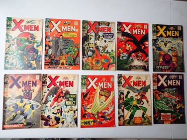 X-Men 1966 and 1967 Issues 21-30 Marvel Comics