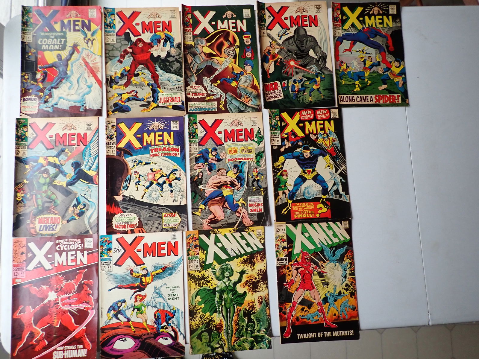 X-Men 1967, 1968, and 1969 Issues 32-39, 41, 49, 50, and 52 (1 of 20)