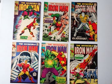 Iron Man Issues # 5-10 1968 & 1969 Marvel Comic Books