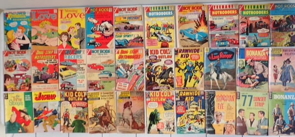 TV Show, War, Hot Rod, Archie, Dennis the Menace. etc. Comic Books