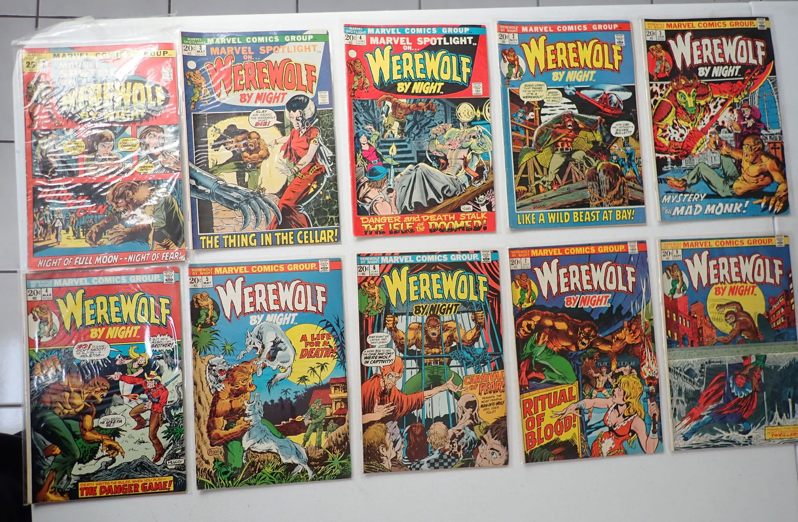 First Werewolf by Night Issue & Others (1 of 7)