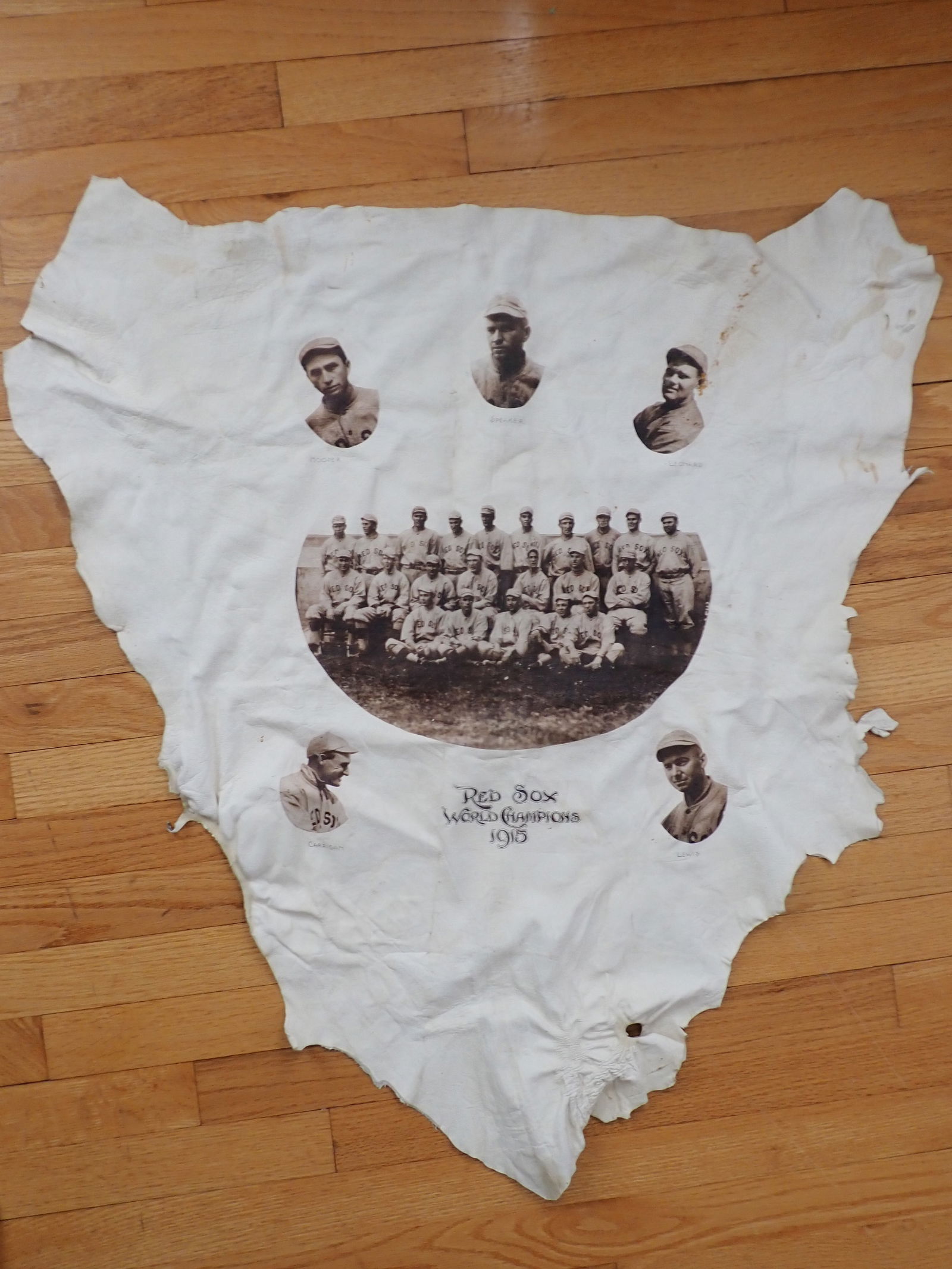 1915 Red Sox Championship Leather: Tris Speaker, Joe Wood, etc. (1 of 13)