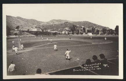 1910 Chicago Cubs Santa Catalina Spring Training Real Photocard