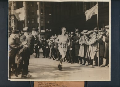 7 Time Boston Marathon Winner Charles DeMar Wire Photos