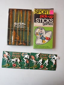 Mid-century Sport Stirs drink stirrers, Vintage Sport Figures, etc.