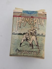 Home Run Cigarettes in package - copyright 1924