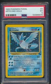 1999 Pokemon Fossil Articuno Holo PSA Grade 5 #2 Ex