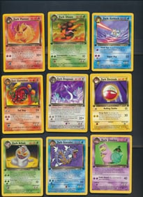 2000 Pokemon Team Rocket 1st Edition Cards