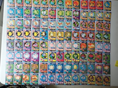 Burger King Poke Trivia Pokemon Cards