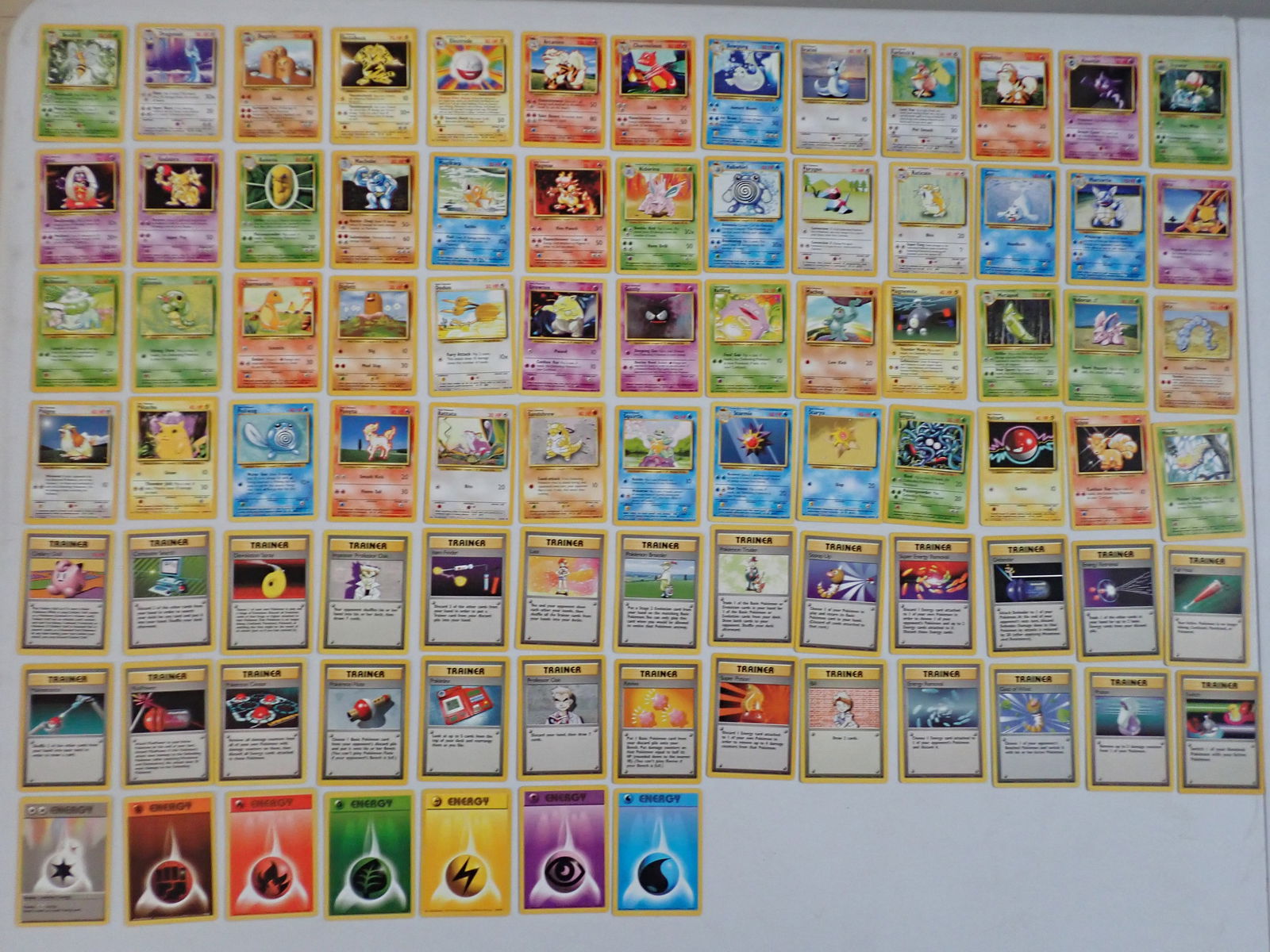 1999 Pokemon Base Set Non Holo Complete 17-102 (1 of 6)