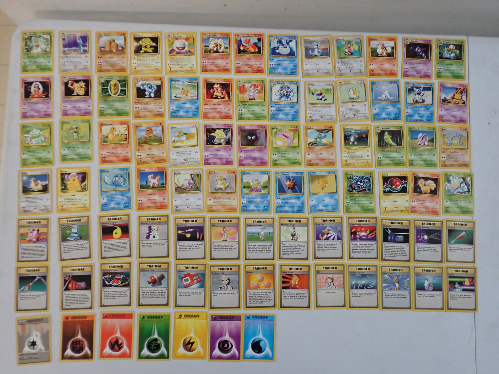 1999 Pokemon Base Set Non Holo Near Complete (1 of 6)