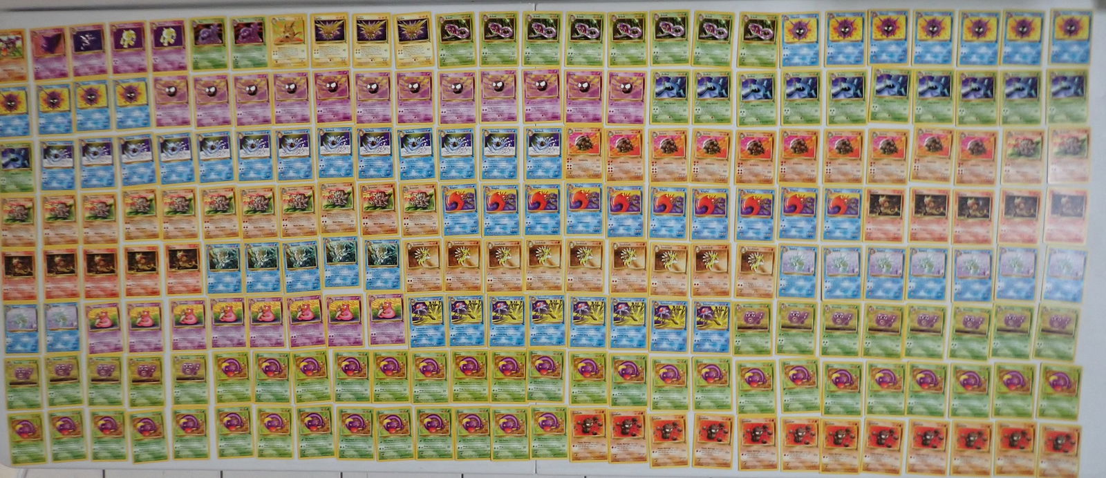 1999 Pokemon Fossil Non Holo Cards of 62 Set: with duplicates. Never played with. Same collector as graded cards.