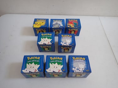 8 Pokemon 1999 Burger King Nintendo 23K Gold Sealed