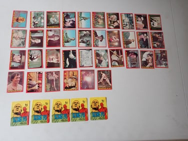1973 Topps Kung Fu TV Series Cards 64 Total + 5