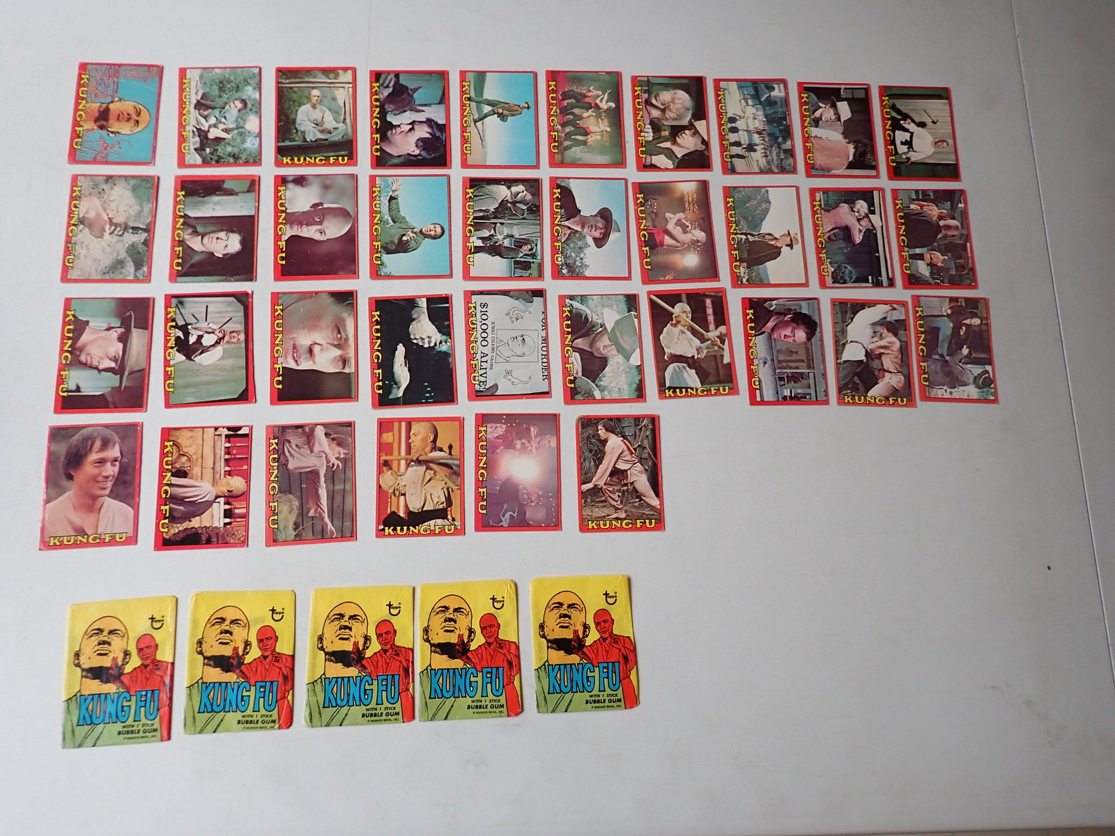 1973 Topps Kung Fu TV Series Cards 64 Total + 5 (1 of 9)