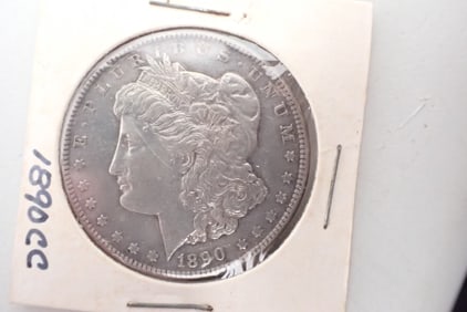 1890-CC Morgan Silver Dollar