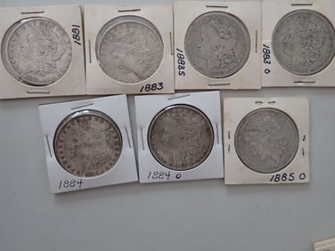 1883-S and other 1880s Morgan Silver Dollars