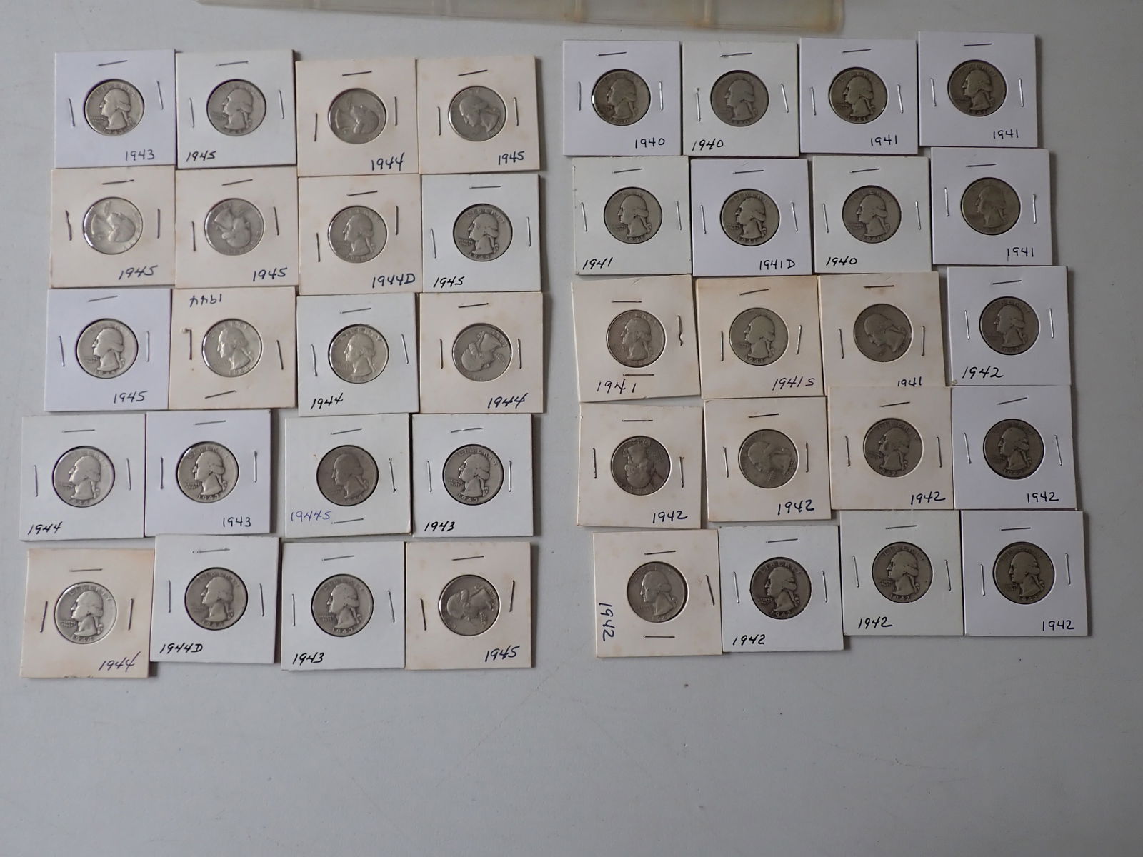 (40) 1940s Washington Quarters (1 of 11)